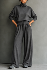Ernestine turtleneck two-piece set, front view