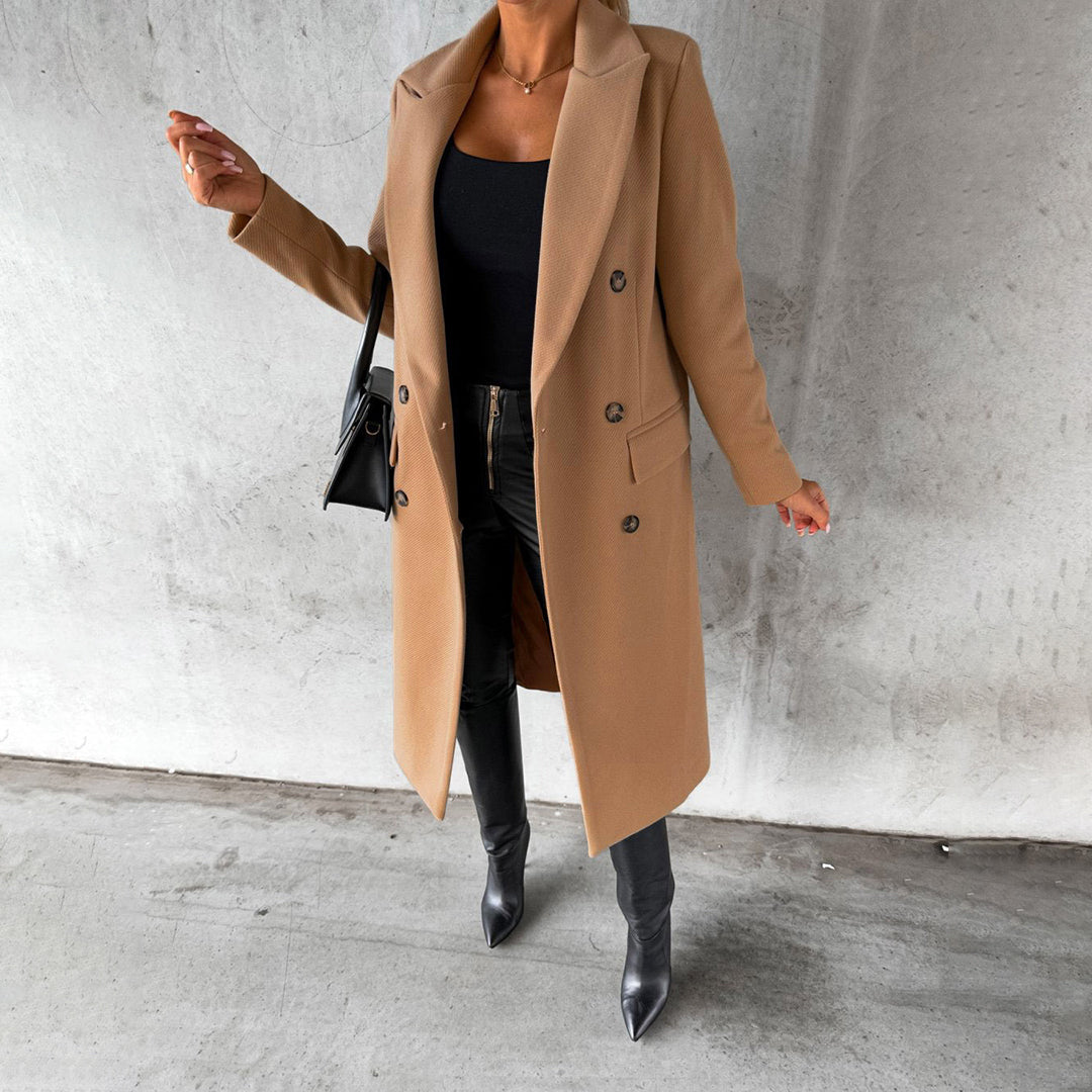 Women's Ingela classic winter coat in Brown