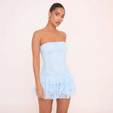 Women's Liva strapless tiered mini dress - view 1