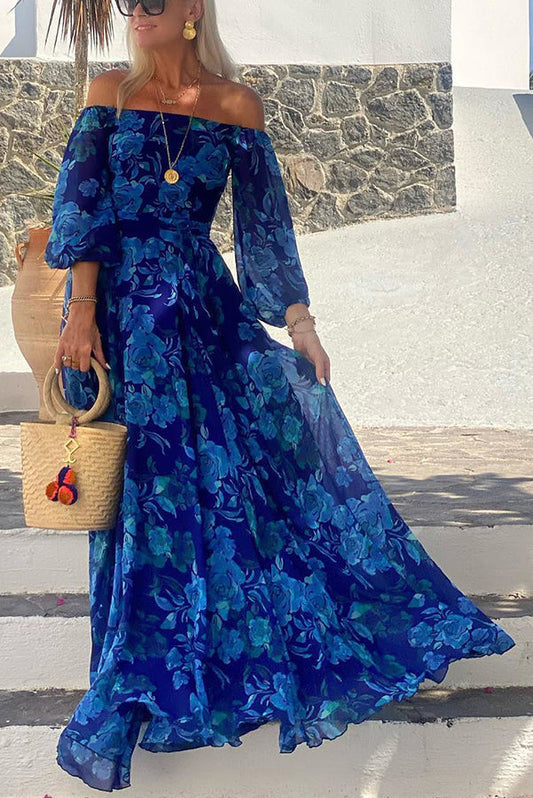 Léontine | Off-Shoulder Floral Maxi Dress