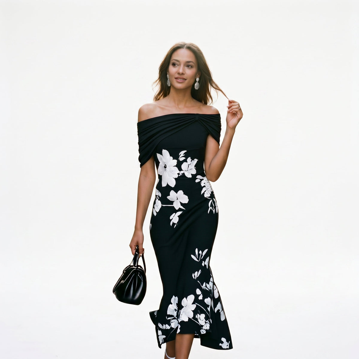 Imogen | Long-Sleeve Midi Dress