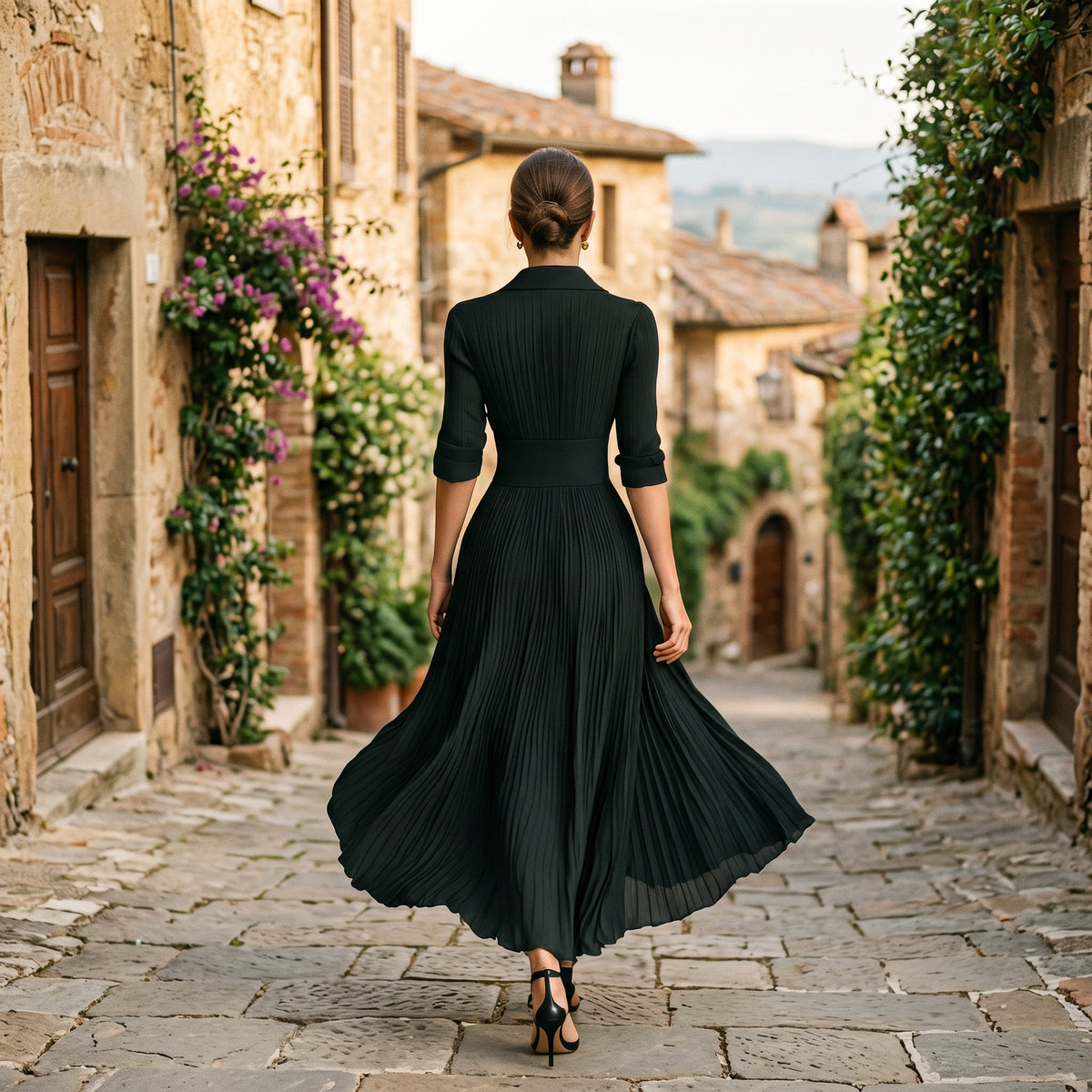 Florence | Long-Sleeve Maxi Dress