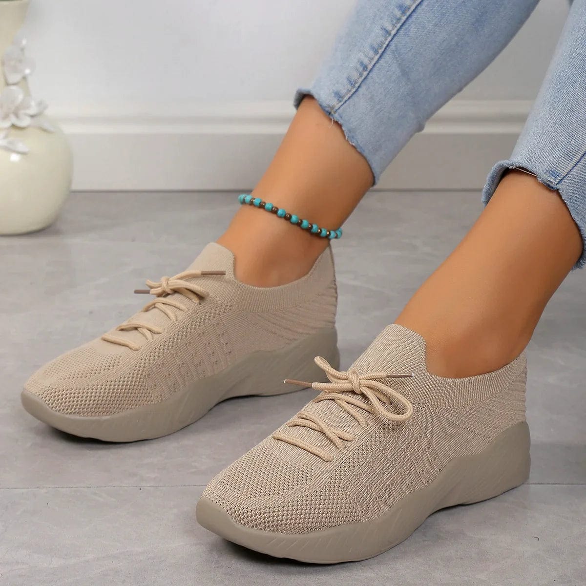 Victoire | Knit Slip-On Sneakers