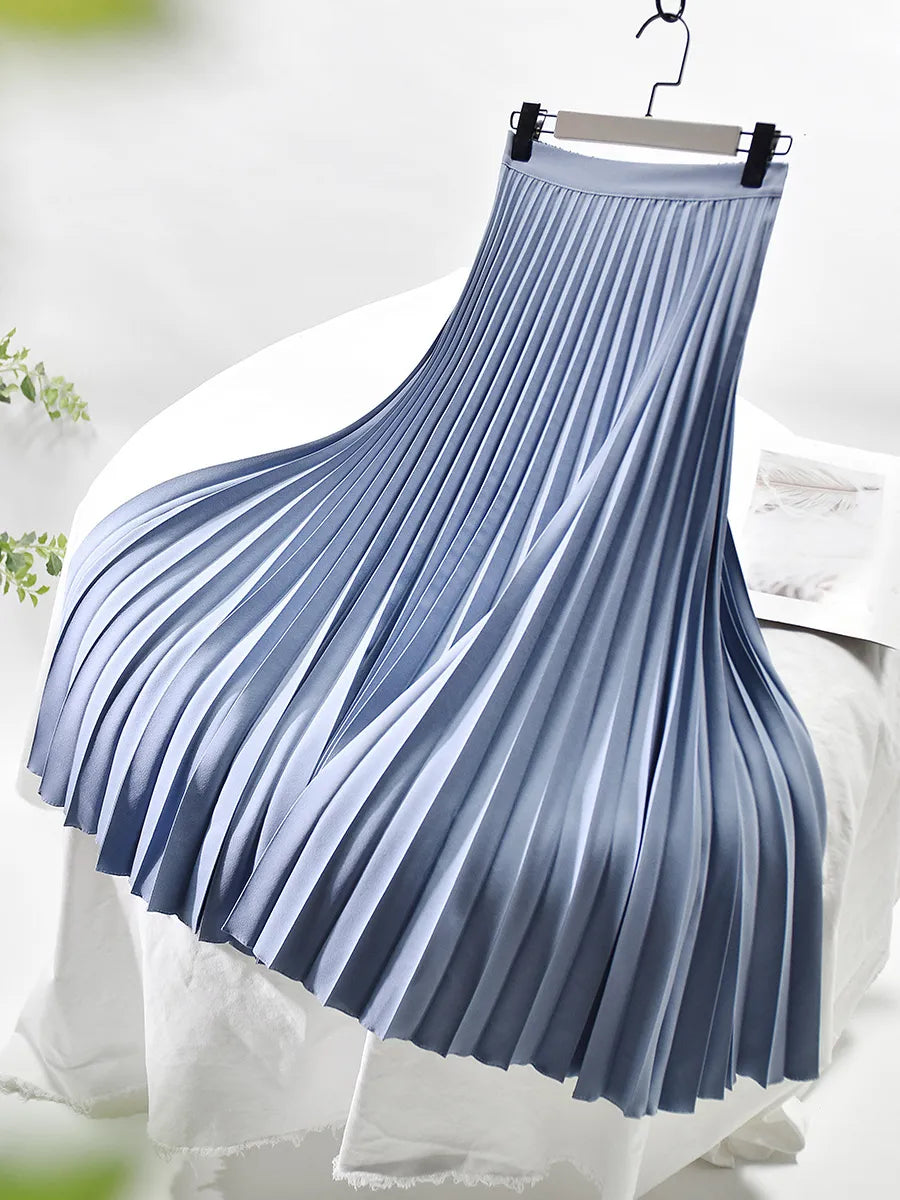 Seraphina | Elegant Pleated Midi Skirt