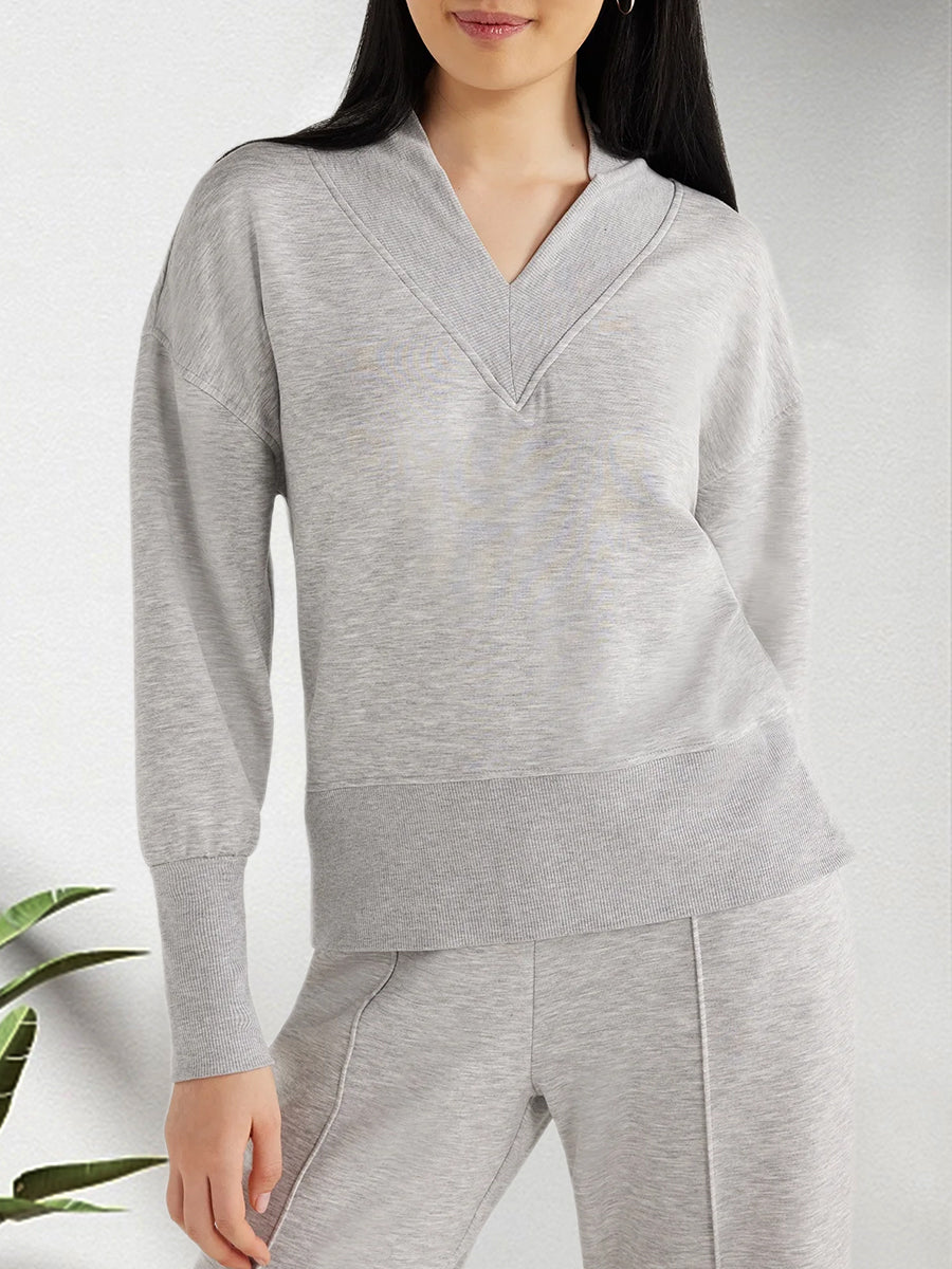 Relaxed knit lounge set, view 2