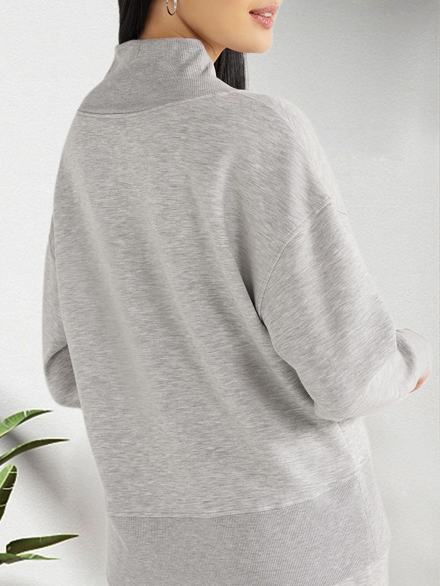 Relaxed knit lounge set, view 3