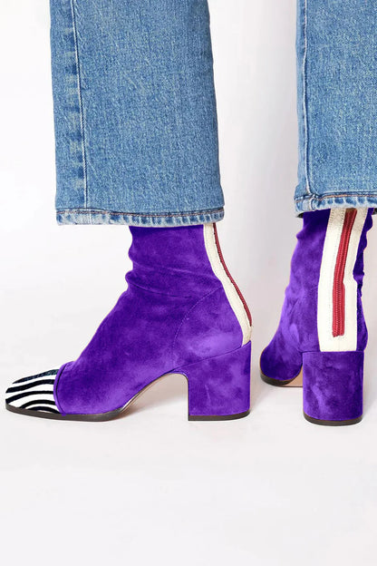Women's Carys square-toe block-heel ankle boots - view 2