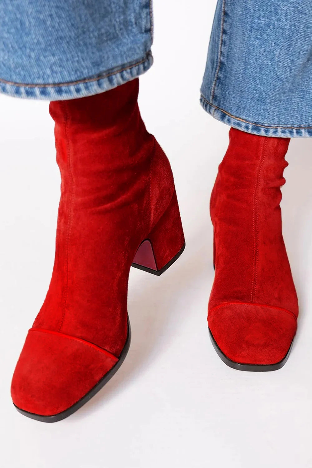 Women's Carys square-toe block-heel ankle boots - view 3