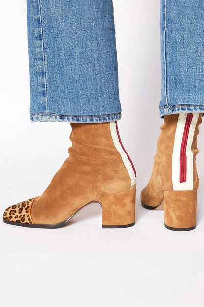 Women's Carys square-toe block-heel ankle boots - view 4
