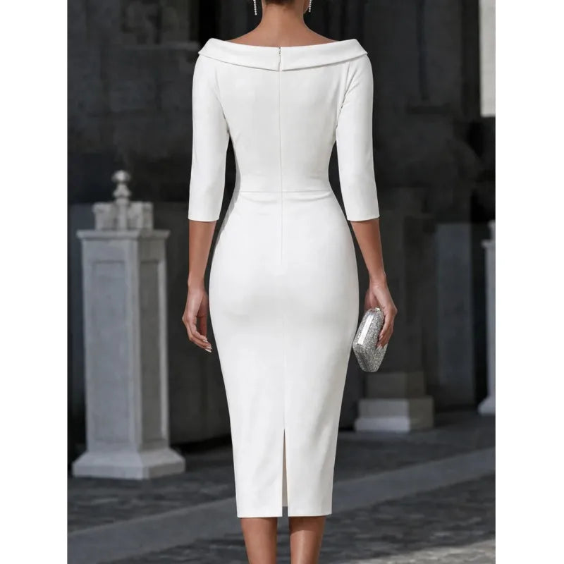 Knee length cocktail dress, view 3