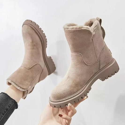 Women's Dorothea side-zip round-toe mid-calf boots - view 1