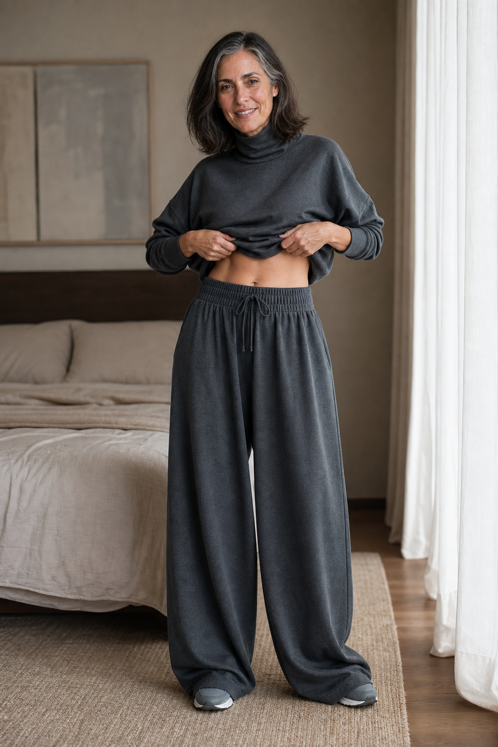 Turtleneck two-piece set, view 2