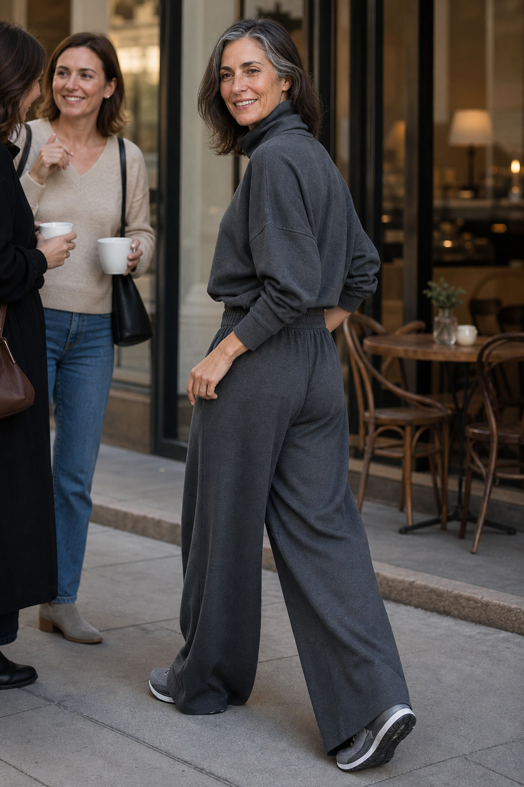 Turtleneck two-piece set, view 3