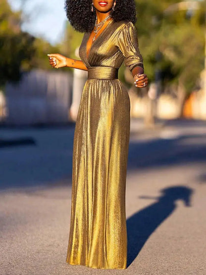 Pleated formal jumpsuit, view 6