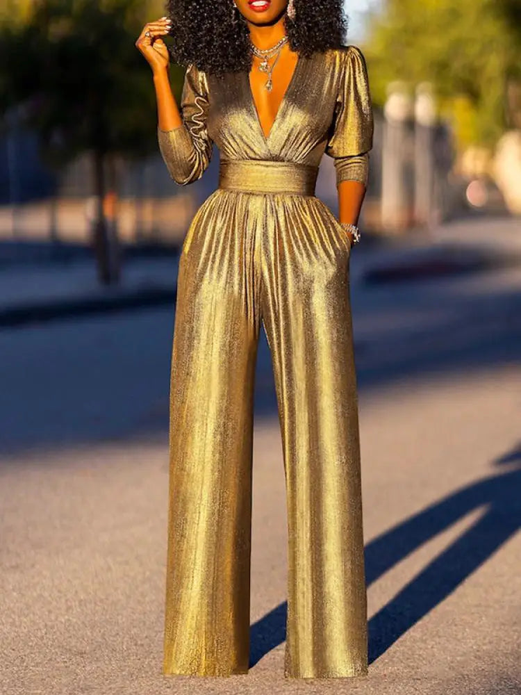 Pleated formal jumpsuit, view 7