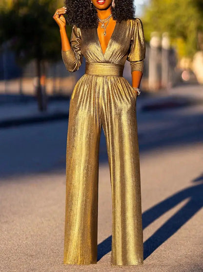 Pleated formal jumpsuit, view 7