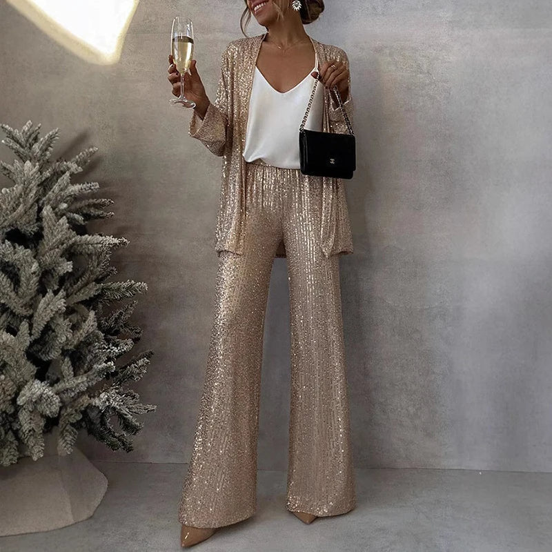 Sequin two-piece set, view 3