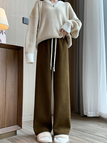 Women's Hedvig fleece-lined wide-leg pants - view 2