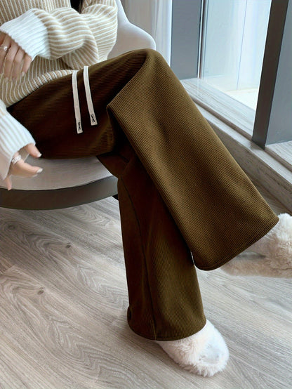 Women's Hedvig fleece-lined wide-leg pants - view 3