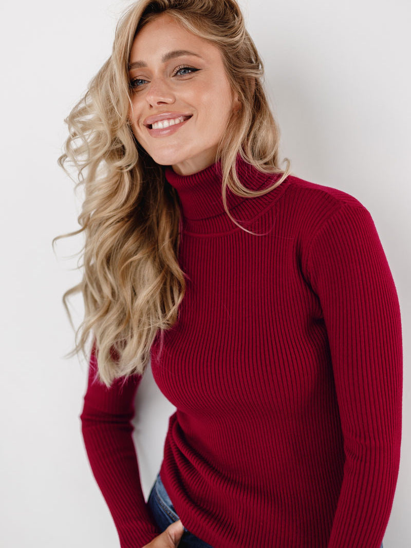 Women's Inga ribbed turtleneck sweater - view 14