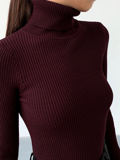 Women's Inga ribbed turtleneck sweater - view 2