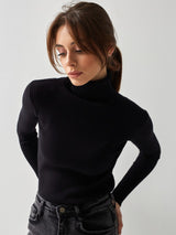 Women's Inga ribbed turtleneck sweater - view 1