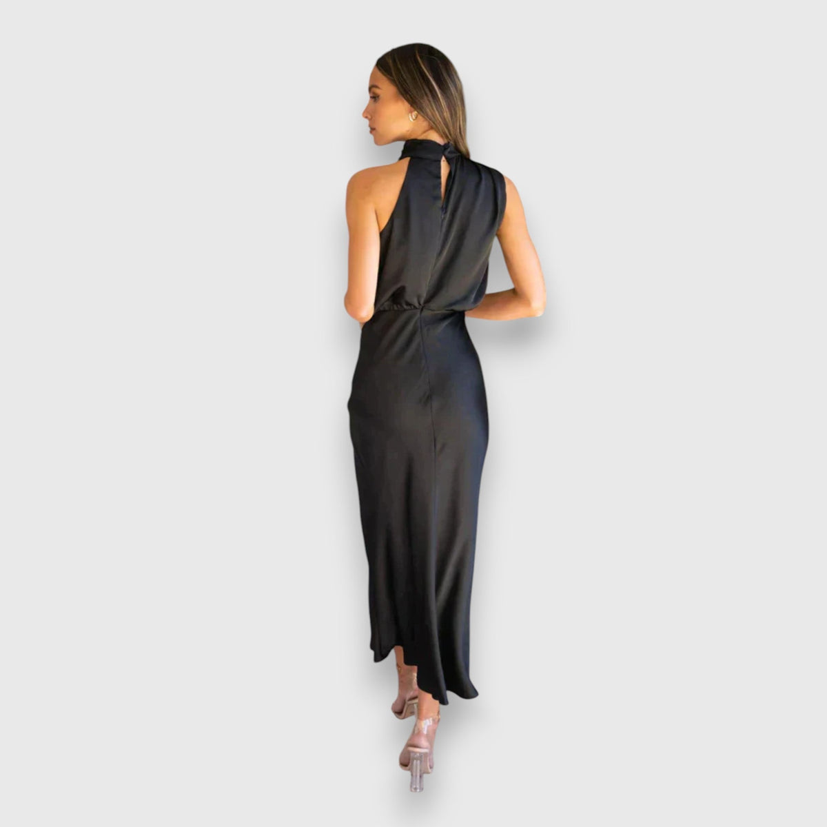 Women's Jolene halter wedding guest midi dress - view 6