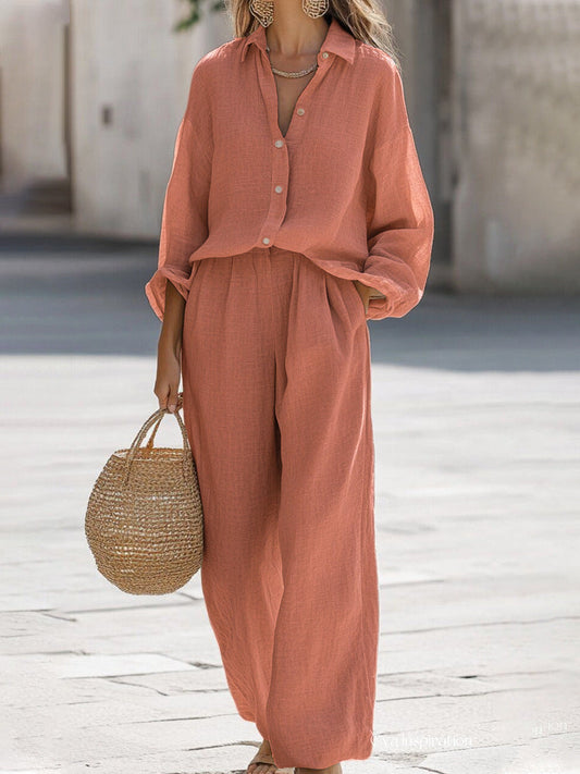 Kaitlyn oversized two-piece set, front view