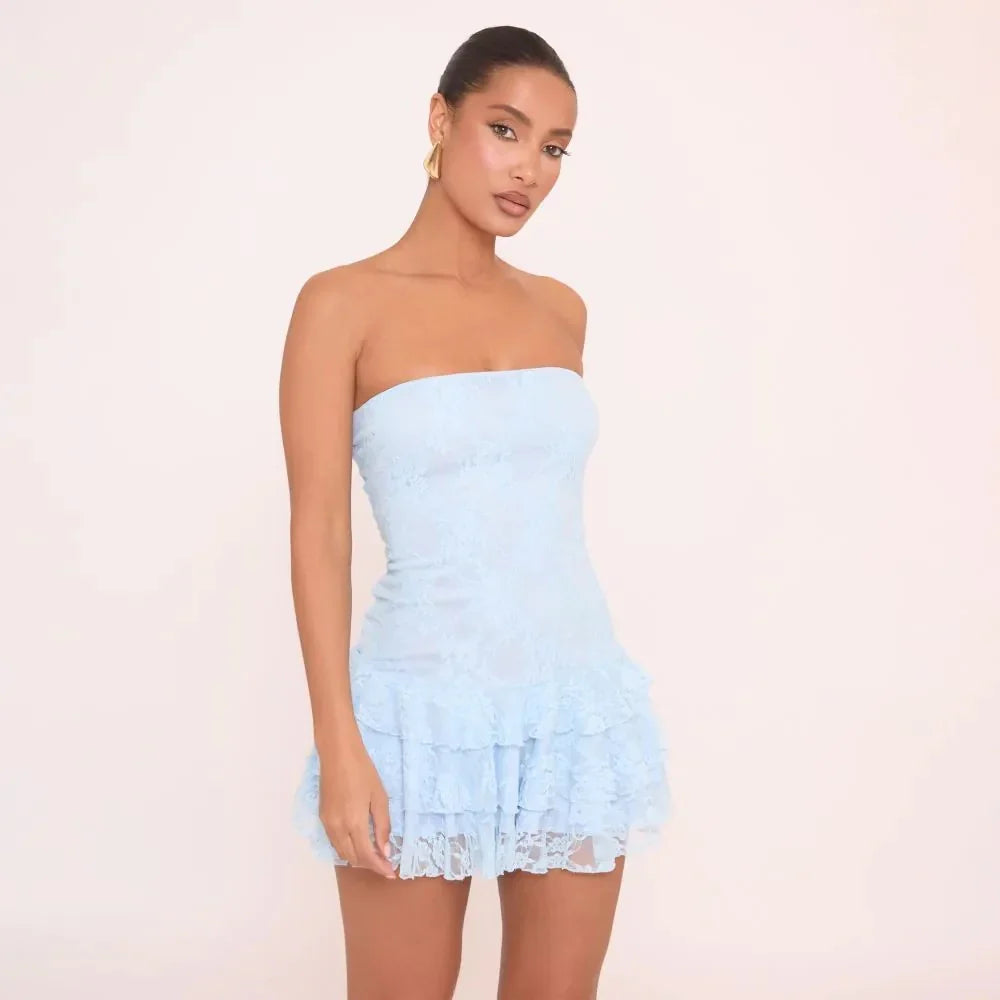 Women's Liva strapless tiered mini dress - view 1