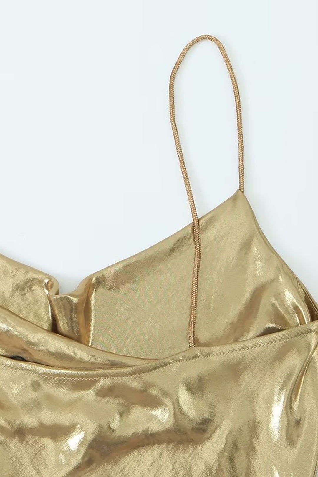 Metallic cocktail mini dress, view 4