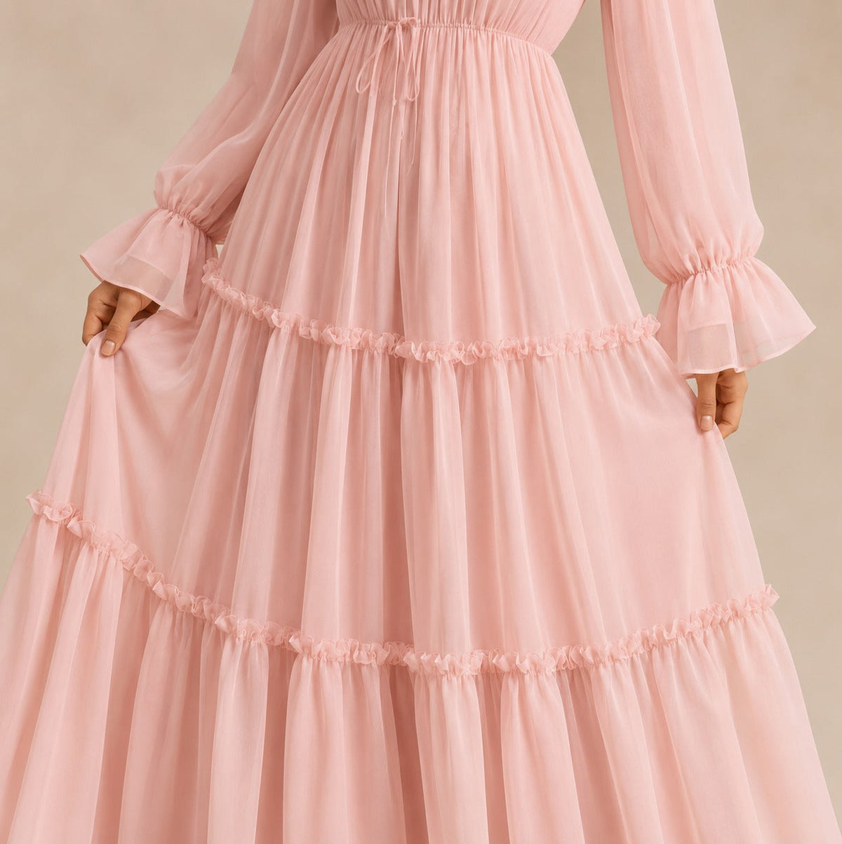 Women's Majken tiered wedding guest maxi dress - view 2