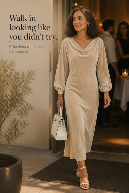 Holiday party midi dress, view 8