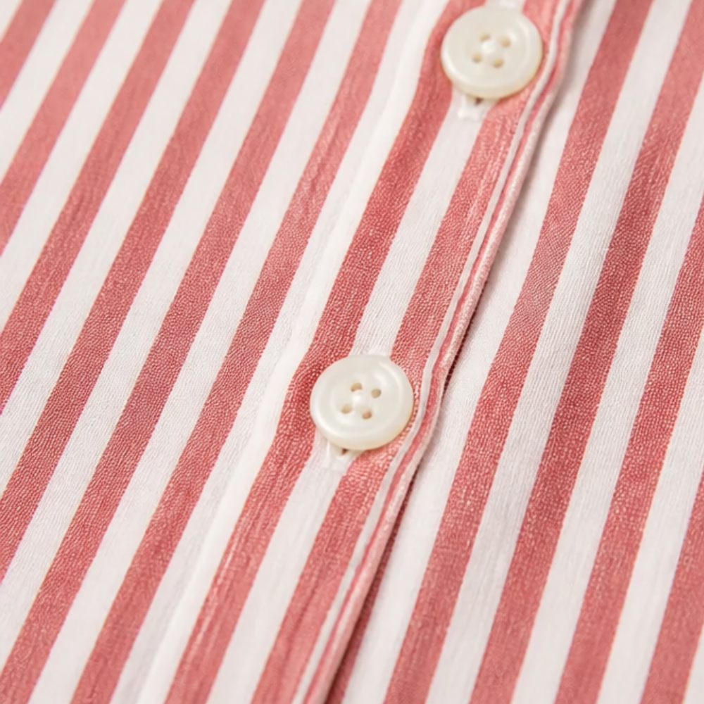 Striped puff sleeve blouse, view 9