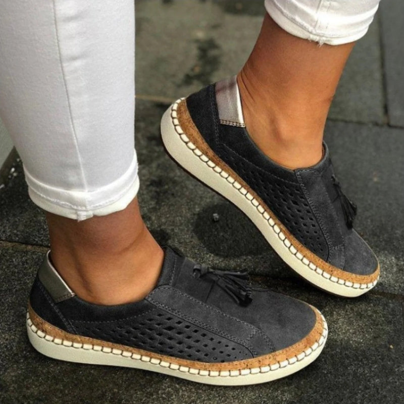 Women's Nanette low-profile slip-on sneakers in Black