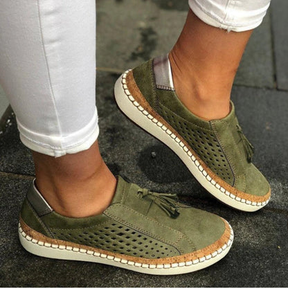 Women's Nanette low-profile slip-on sneakers in Green
