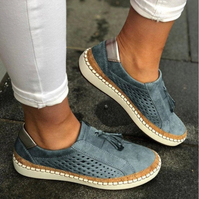 Women's Nanette low-profile slip-on sneakers in Navy