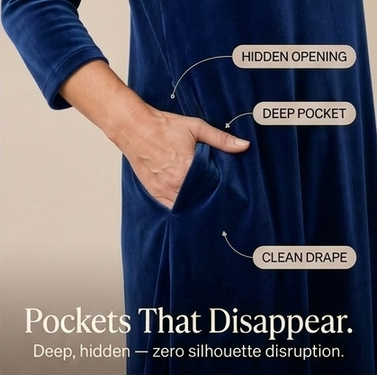 Relaxed midi dress with pockets, view 7