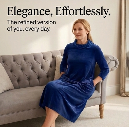 Relaxed midi dress with pockets, view 9