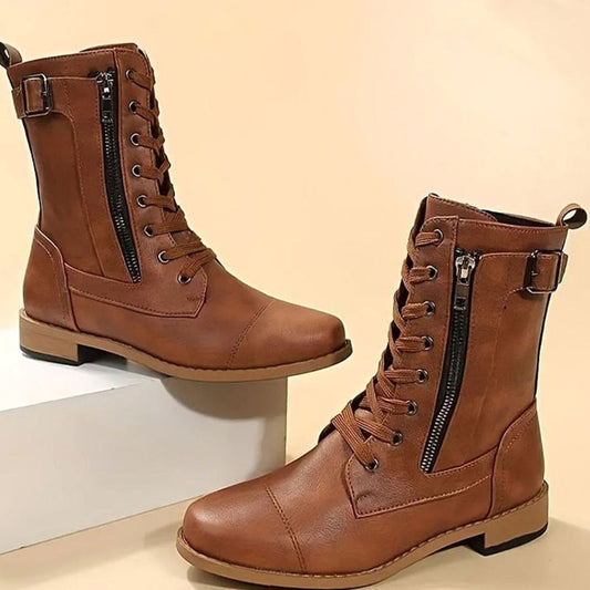 Women's Shelby lace-up combat boots - view 1