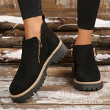 Women's Svea lug sole ankle boots in Black