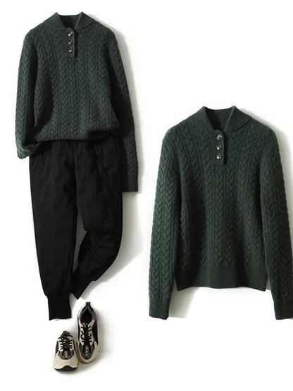 Women's Ylva diamond cable knit sweater - view 15