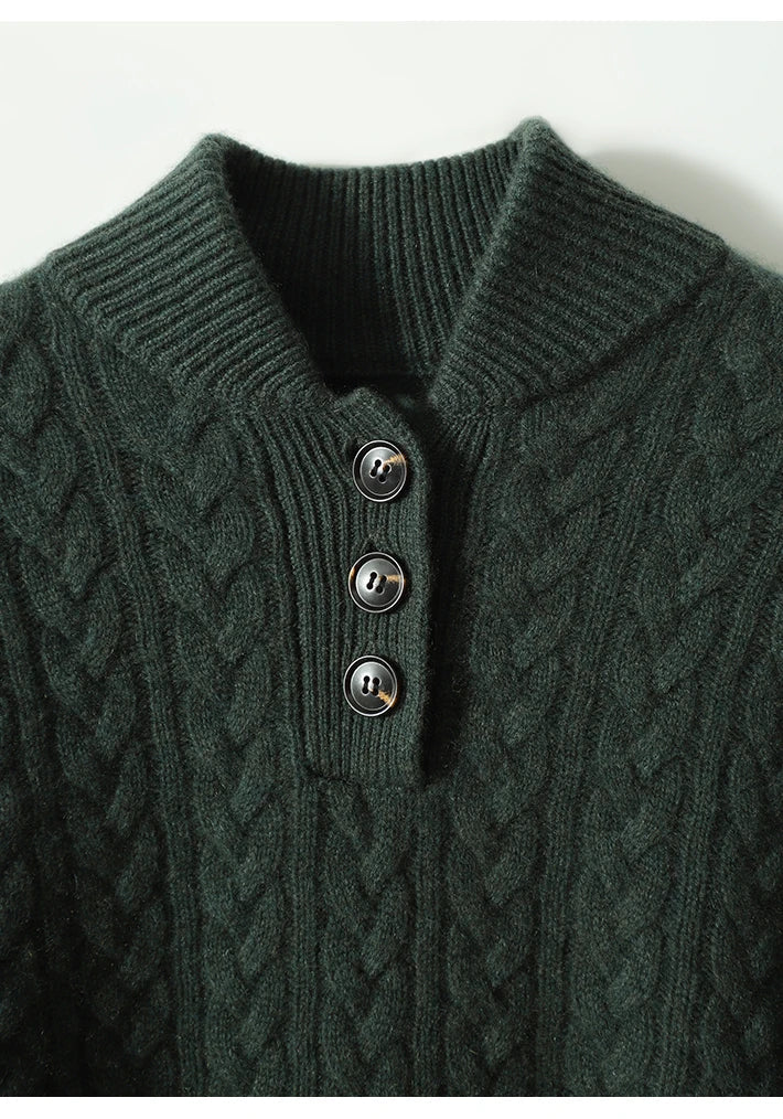 Women's Ylva diamond cable knit sweater - view 18