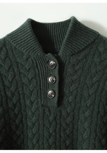 Women's Ylva diamond cable knit sweater - view 18