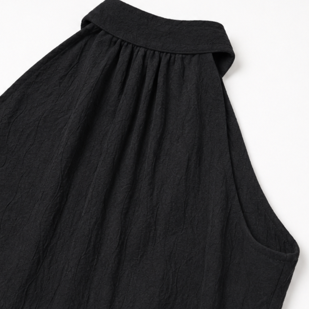Draped halter jumpsuit, view 10