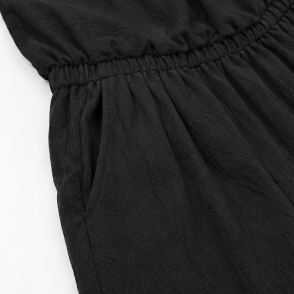 Draped halter jumpsuit, view 8